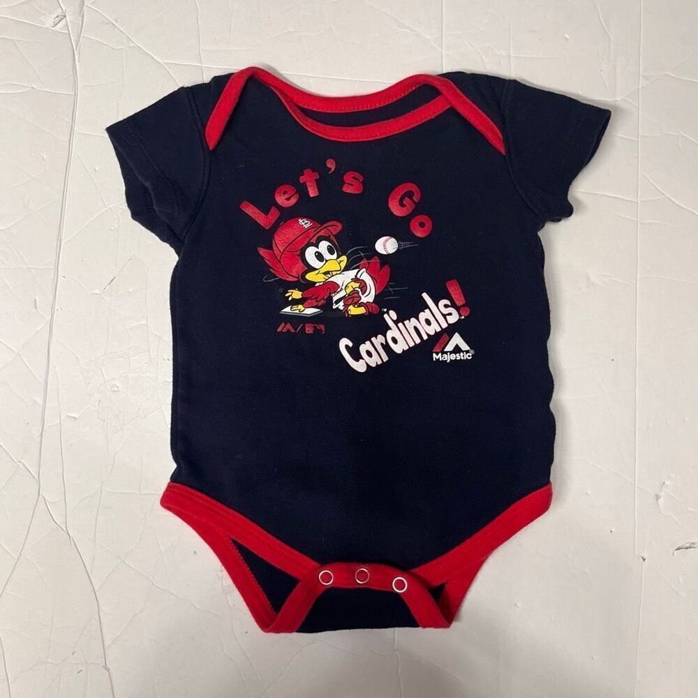 Majestic Saint Louis Cardinals Bodysuit Size 6/9 Months